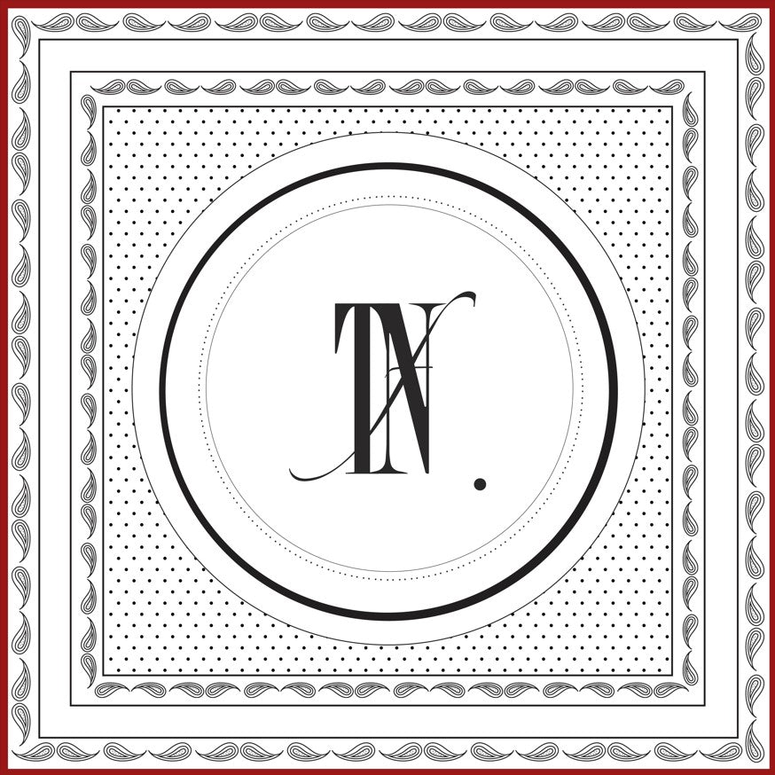 TIFNI Red Melody Scarf