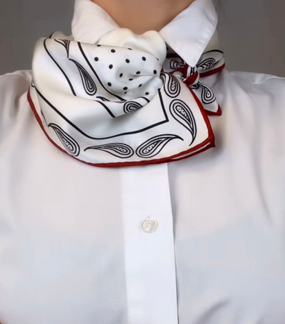 TIFNI Red Melody Scarf